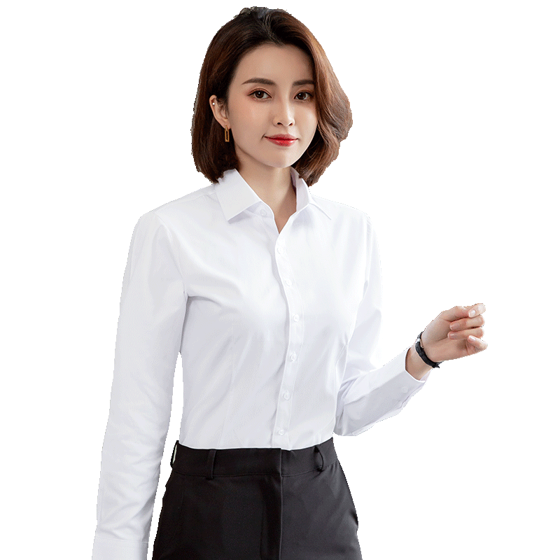 White shirt women's long-sleeved new spring jacket professional formal wear temperament commuting hot short-sleeved shirt work clothes
White shirt women's long-sleeved new spring jacket professional formal wear temperament commuting hot short-sleeved shirt work clothes