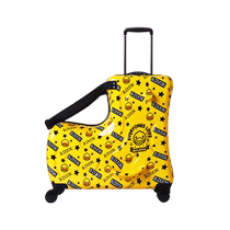 B Duck official little yellow duck can sit and ride suitcase universal wheels 20 inches 24 inches Internet celebrity baby trolley case