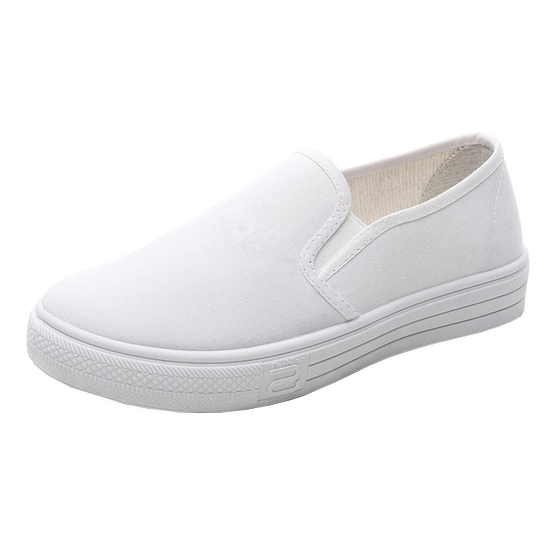 Spring and summer, a kick of canvas small white shoes female breathable anti -skid students thick bottom lazy shoes old Beijing cloth shoes female autumn Spring and summer, a kick of canvas small white shoes female breathable anti -skid students thick bottom lazy shoes old Beijing cloth shoes female autumn