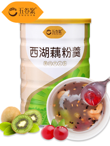 五谷聚 西湖藕粉羹 杭州西湖特产坚果藕粉羹什锦水果藕粉羹600g