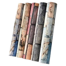 Wallpaper self-adhesive waterproof and moisture-proof wall cloth 3D three-dimensional wall sticker facade room background cover ugly wallpaper bedroom kitchen paste