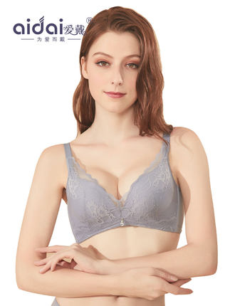 爱戴侧收副乳防下垂调整型聚拢小胸中厚款无钢圈女士内衣文胸胸罩-tmall.com天猫