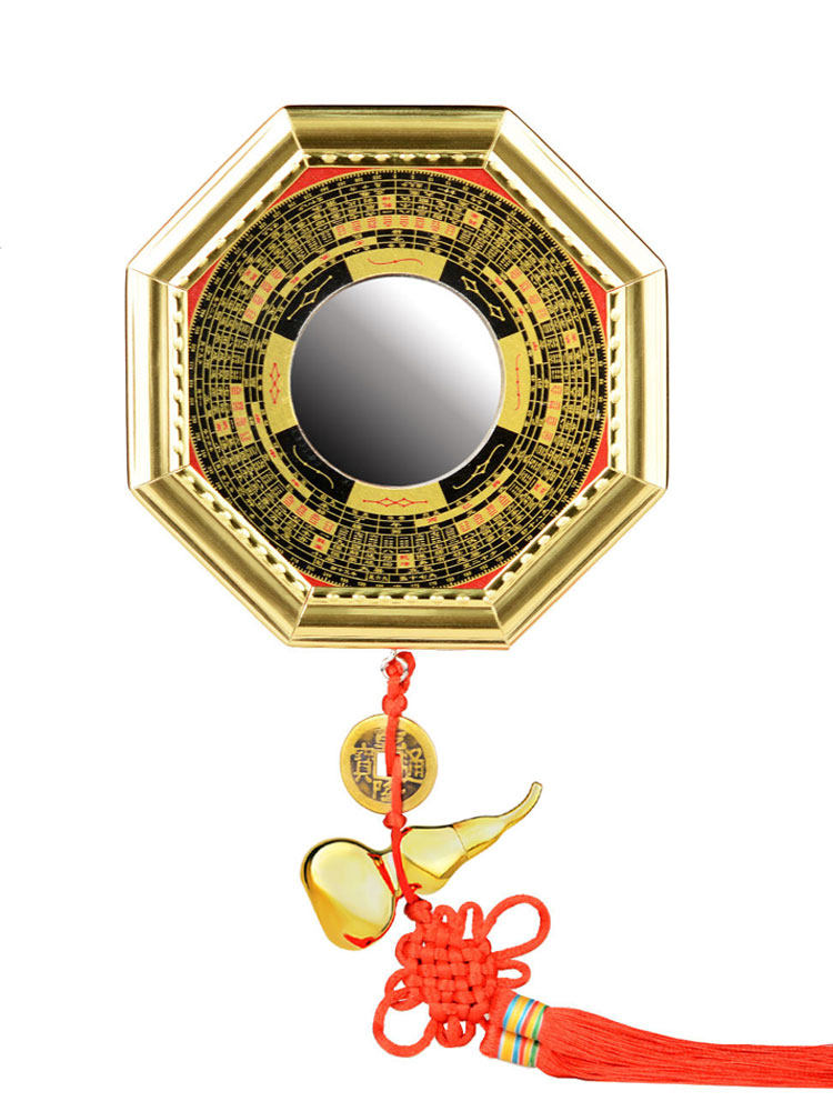 风水阁八卦镜凸镜镇宅开运挡煞吸招财凹面镜家用门口风水镜子摆件商品