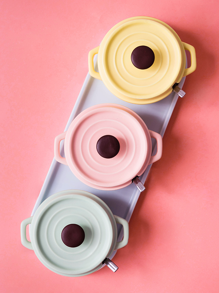 Modern housewives seasoning sauce pot set kitchen household ceramics can receive Japanese style seasoning box of salt shaker combination