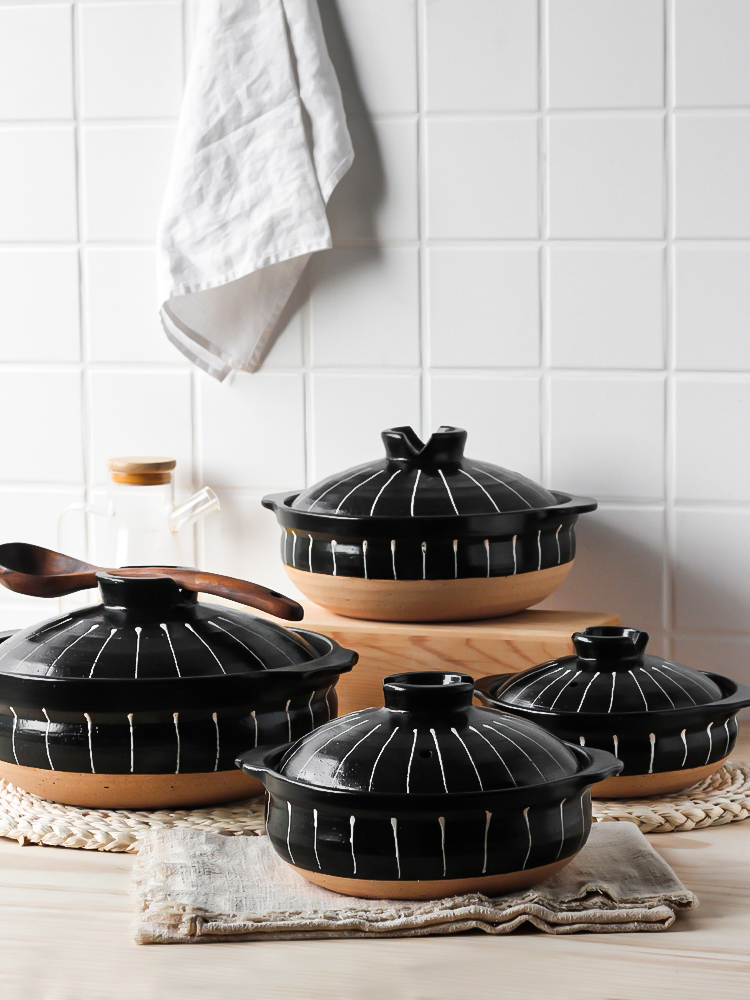 Sichuan in Japanese high - temperature ceramic casserole stew soup household gas gas buner earth dedicated to freeing up the pot