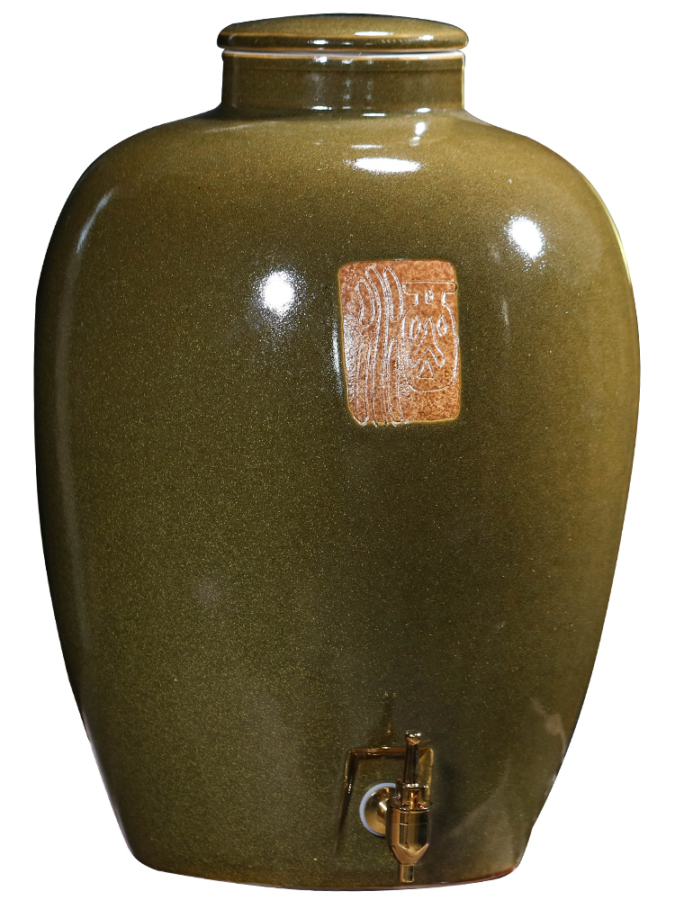 Jingdezhen ceramic jars home tank sealing liquor bottle 10 jins 20 jins 50 pounds with leading archaize to soak it