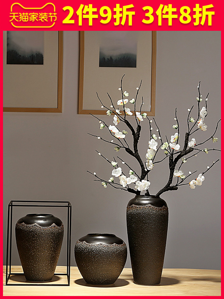 Jingdezhen ceramics vase of new Chinese style is I and contracted sitting room porch decoration furnishing articles dry flower arranging flowers home