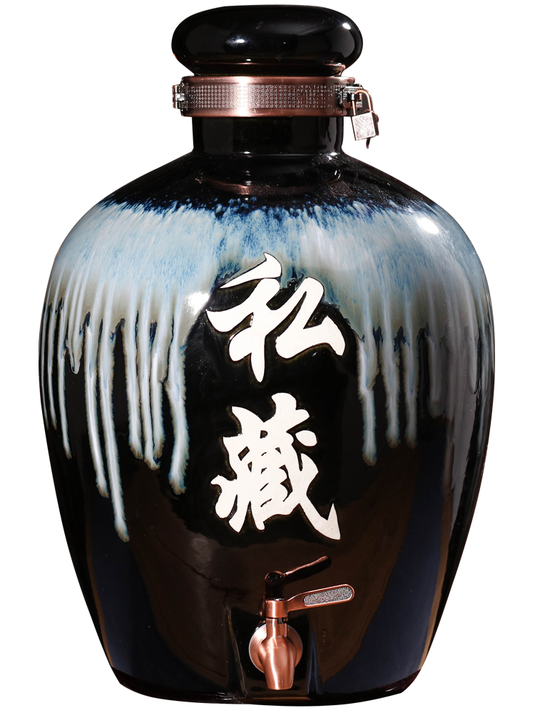 Jingdezhen ceramic jars mercifully it wine pot 10 jins 20 jins 50 pounds with leading domestic blank bottle