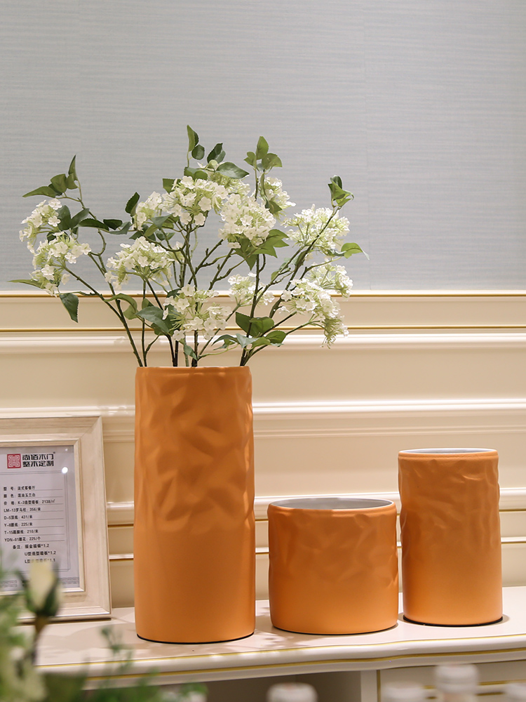 Jingdezhen I and contracted Europe type ceramic vase furnishing articles dry flower vases, flower arranging, TV ark place decoration