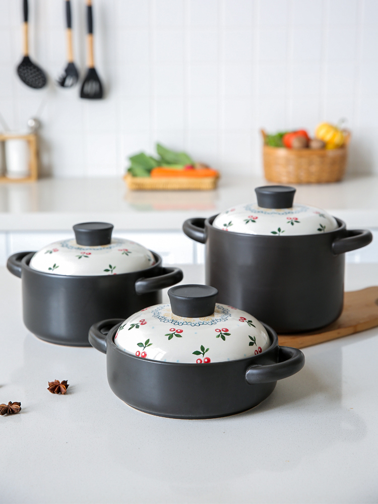 Sichuan in a Japanese sweet cherry ceramic casserole stew soup household gas heat resisting high temperature resistant soup pot casserole