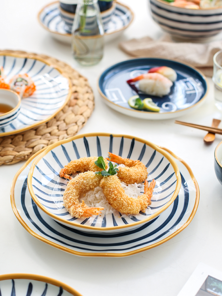 Sichuan in Japanese ceramics tableware dish dish dish dish household creative web celebrity fruit bowl western food dish dumpling dish