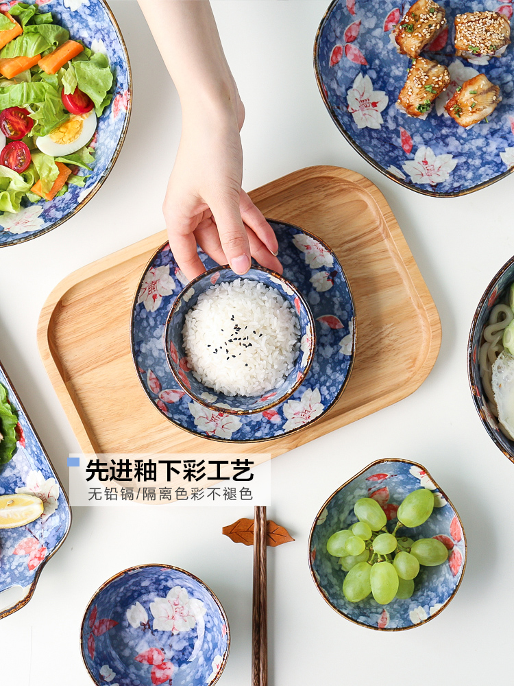 Island house in Japanese tableware ceramic bowl of creative move home 0 fish salad bowl such as bowl of soup bowl