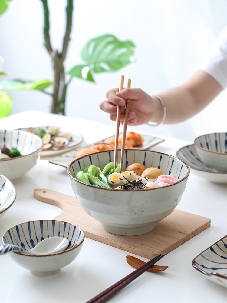 Island house Japanese - style tableware ceramic bowl in a single bowl bowl rainbow such as bowl dish dish dish dish creative move