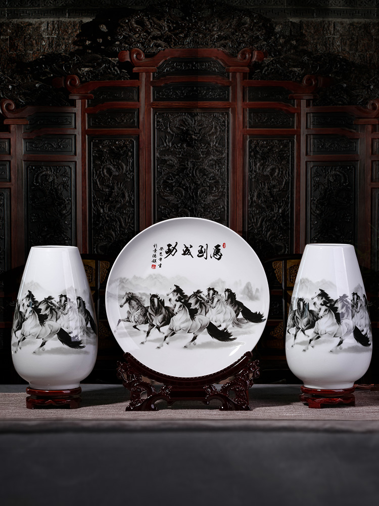 Package mail floret bottle wine rich ancient frame decoration ceramics jingdezhen ceramics furnishing articles flower handicraft decoration