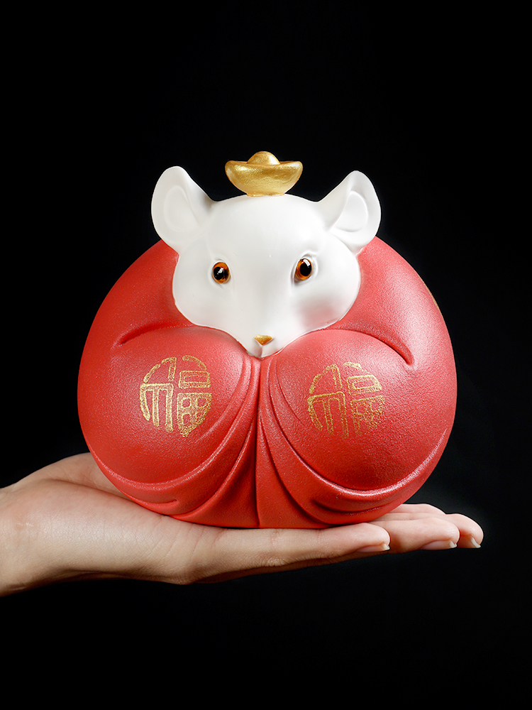 Oriental clay ceramic mice furnishing articles rat year of the rat mascot New year gift sitting room adornment/f rat