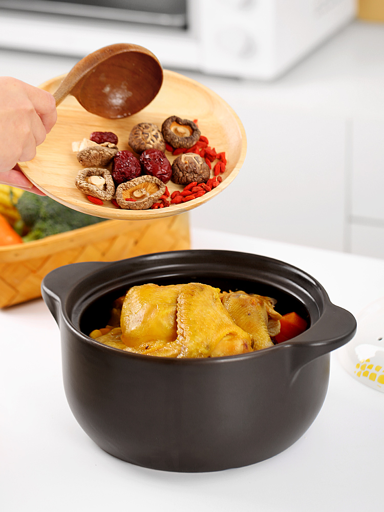 Japanese casserole stew of household kitchen'm burning gas is special soup rice small ceramic high - temperature flame casserole soup pot, pot