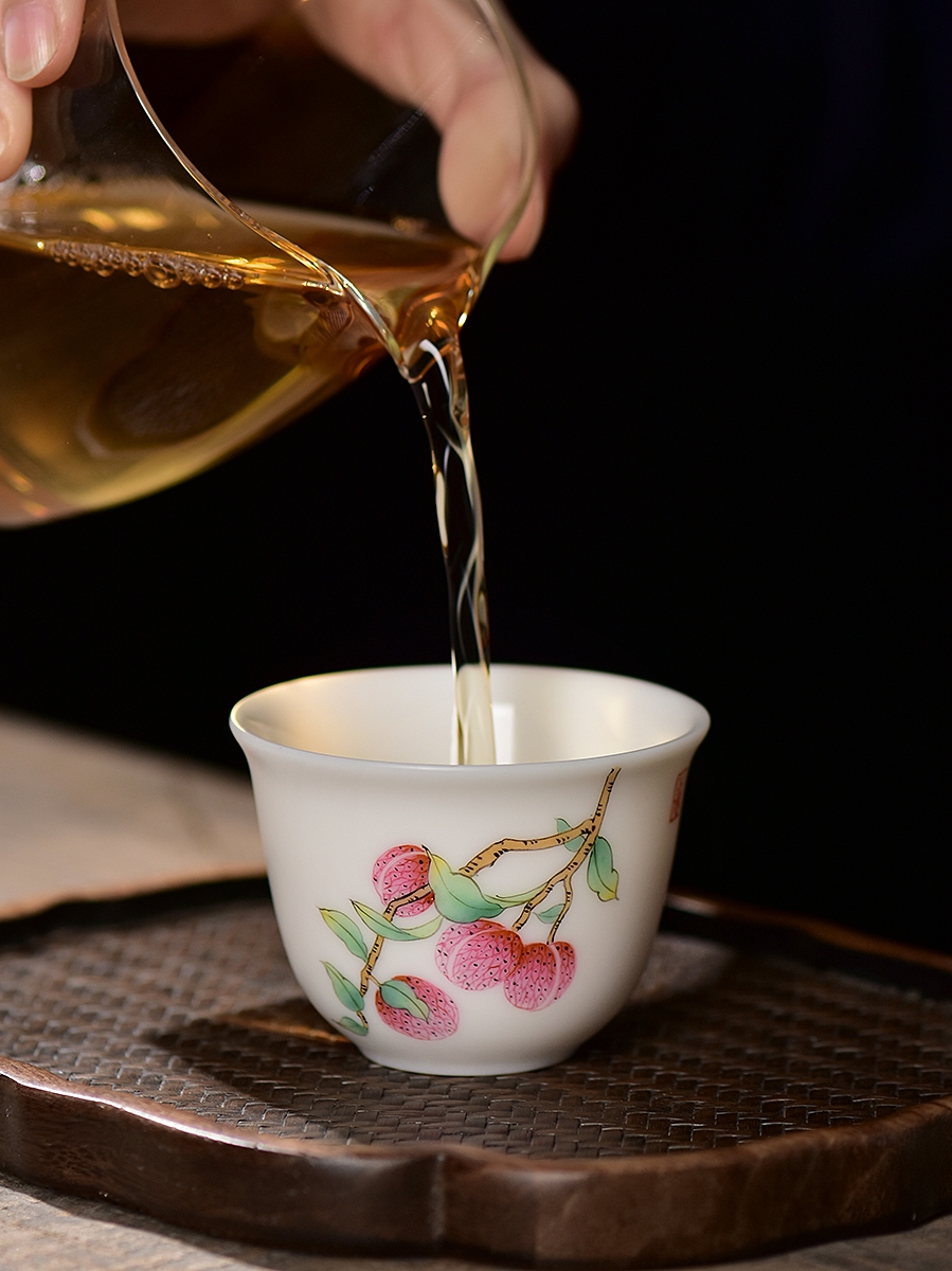 Ms masters cup single cup sample tea cup to fail the high - end manual hand - made ceramic cup jingdezhen gift kung fu tea cups