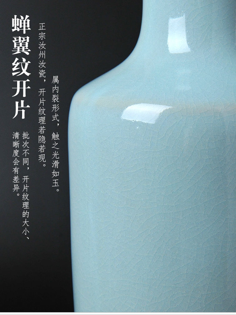 Archaize your up with porcelain of thy son Chinese style classical contracted sitting room porch decoration ceramics big vase household furnishing articles