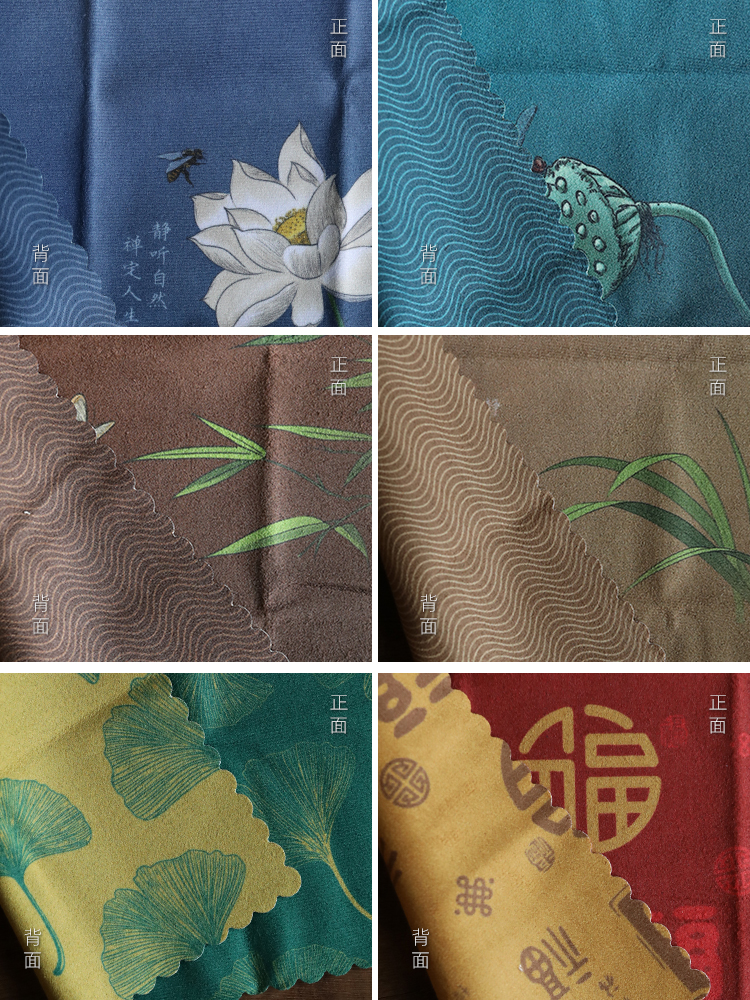 Element shadow made tea towel thickening bibulous kung fu tea tea tray accessories large Japanese zen tea towel cloth towels