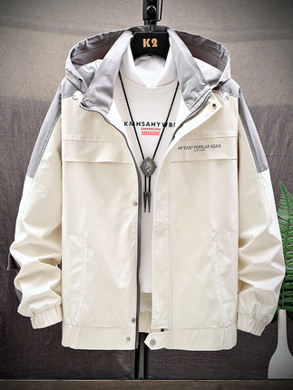 外套男士春秋季2020新款韩版潮流加绒加厚夹克休闲机能冬装上衣服