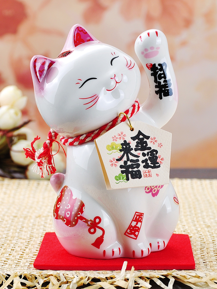 Plutus cat furnishing articles small ceramic piggy bank special graduation present girlfriends girls boys birthday gift