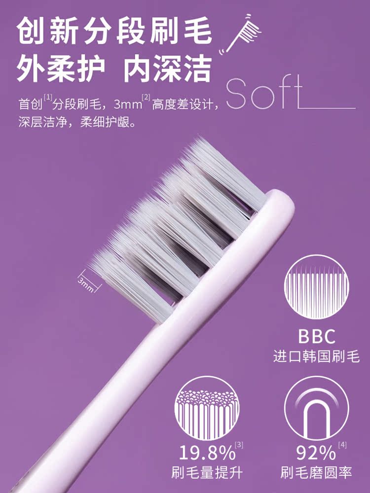 Shu Ke Shu Ke Electric Toothbrush Sonic Soft Hair Automatic Adult Rechargeable Female Student Party Couple Set