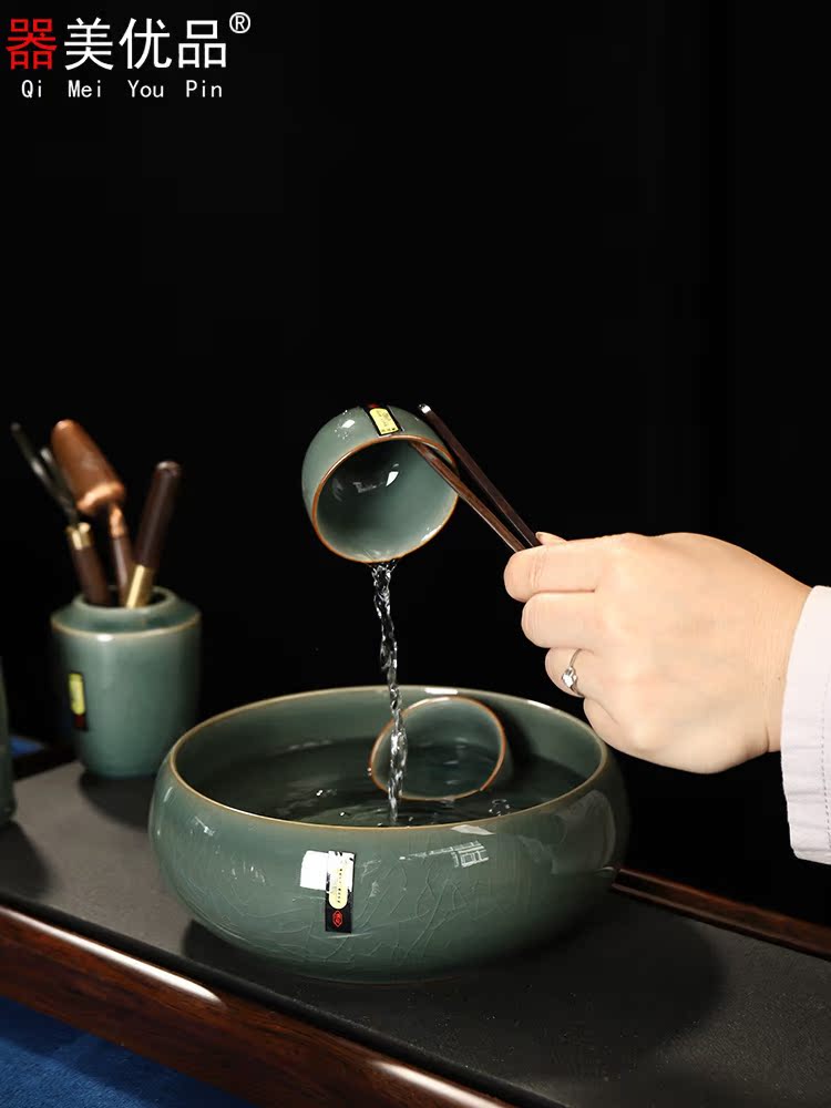 Beauty apparatus is superior to kung fu tea set clear see up cup lid to use home office of a complete set of ceramic gifts