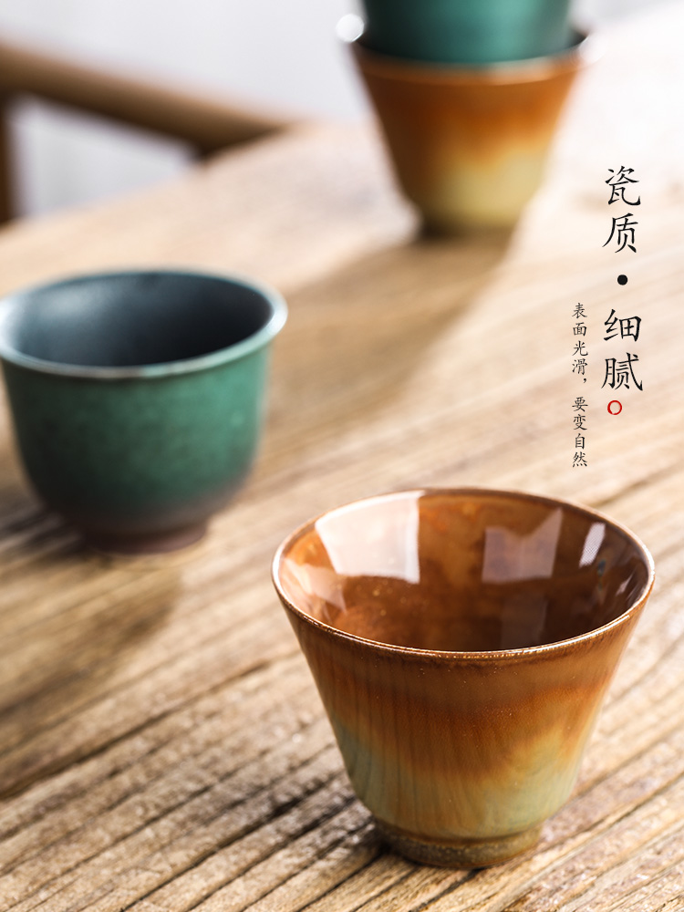 Jingdezhen checking sample tea cup single CPU kung fu tea tea masters cup single clay up, ceramic tea set