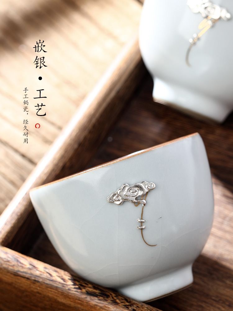 Jingdezhen 11.11 pre - sale 】 【 ru up market metrix who nail sample tea cup cup single CPU curium kung fu tea set a single hand