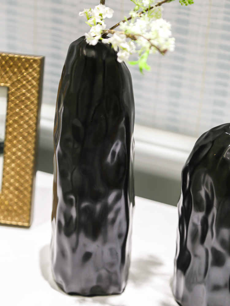 I and contracted sitting room small pure and fresh and creative ceramic vase table flower arranging device furnishing articles furnishing articles home stay home decoration