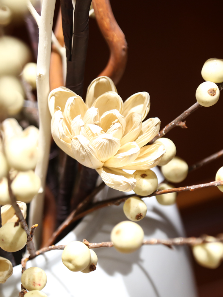Jingdezhen ceramic simulation of large vase dried flowers of dry flower decoration in the sitting room porch decoration of the new Chinese style furnishing articles