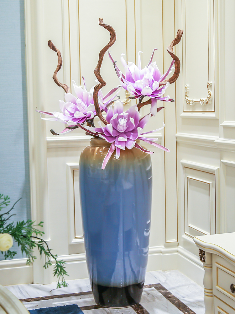 Jingdezhen ceramic vase of large sitting room villa flower arranging dried flower adornment furnishing articles I and contracted flower arranging flowers