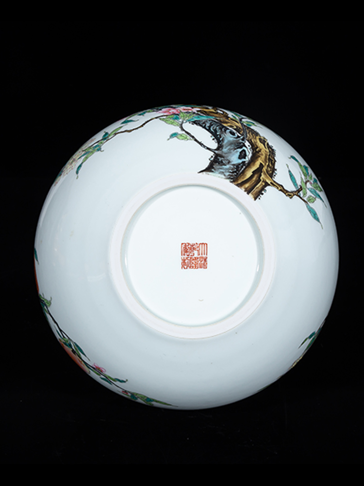 Jia lage jingdezhen ceramic vase YangShiQi up is pastel peach tree furnishing articles hand - made of porcelain