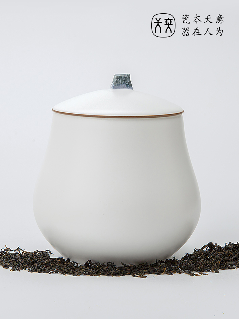 Wilson of the RongShan day jingdezhen ceramic tea pot seal pot home half jins to storage tanks moistureproof box meal storehouse