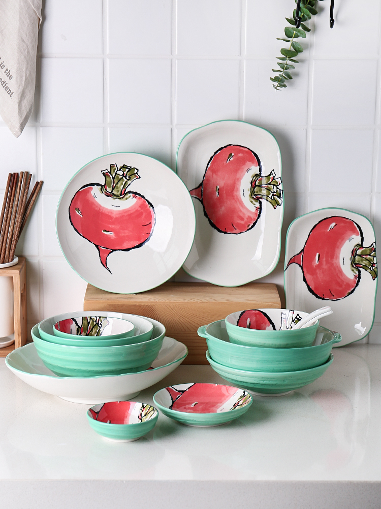 Sichuan in Japanese bowls plates of household ceramics tableware creative express the eat fruit bowl of noodles in soup bowl bowl of 0