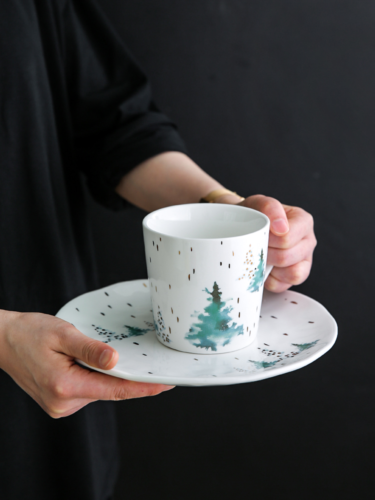 In northern sichuan household ceramic dish creative web celebrity fruit for breakfast western food steak dishes mugs