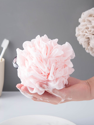 大号沐浴球浴花球高档不散可爱少女泡泡浴泡澡球洗浴用品搓洗澡巾