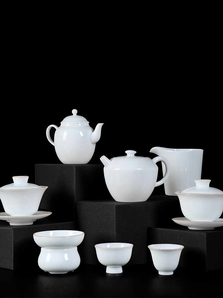 Red the jingdezhen ceramic fair kung fu tea set jade white porcelain keller contracted tea sea device and a cup of tea