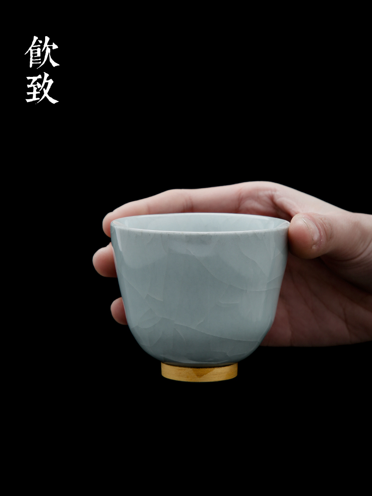 Ultimately responds to up single cup up with jingdezhen porcelain cups archaize single master cup ice crack sample tea cup of tea