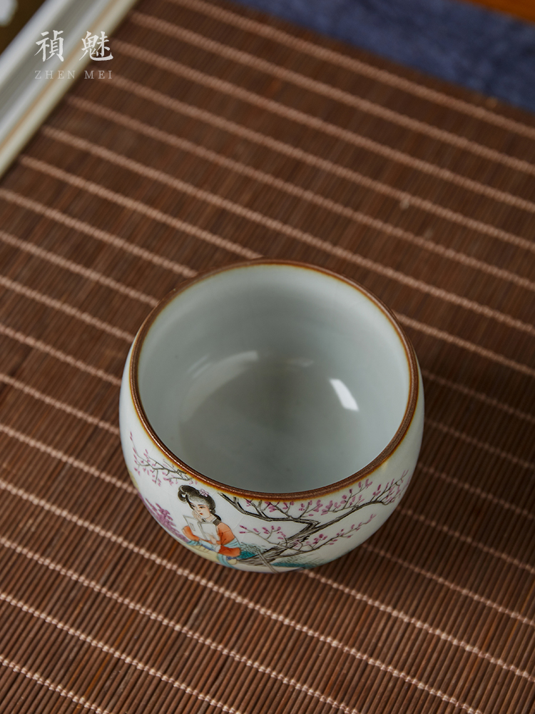 Shot incarnate your up were hand - made dai jade jingdezhen ceramic cups kung fu tea master sample tea cup cup single CPU