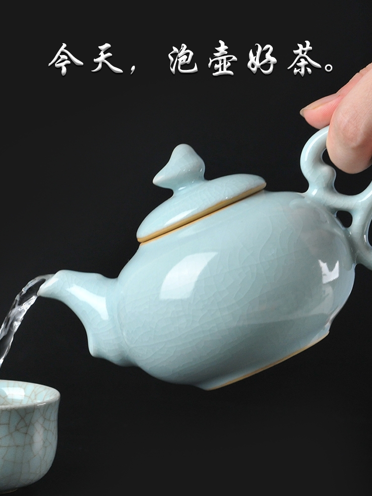 Undressed ore archaize your up ceramic teapot kung fu tea set single pot of black tea teapot side restoring ancient ways, the home office