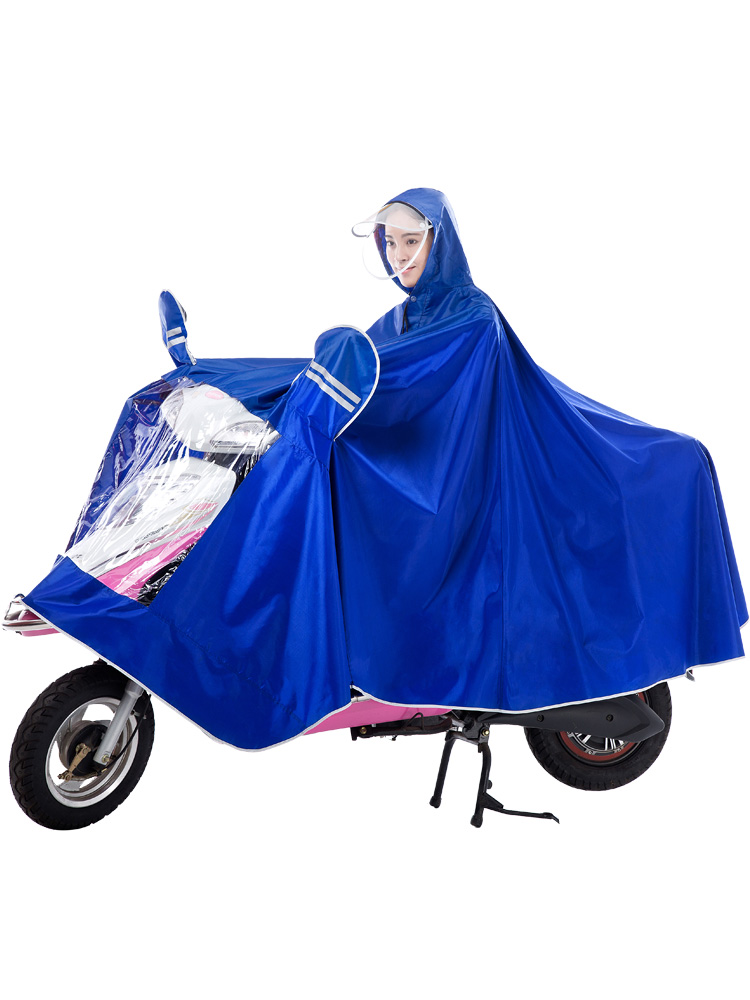 电动摩托车雨衣成人自行车户外骑行徒步男女士加大加厚雨披