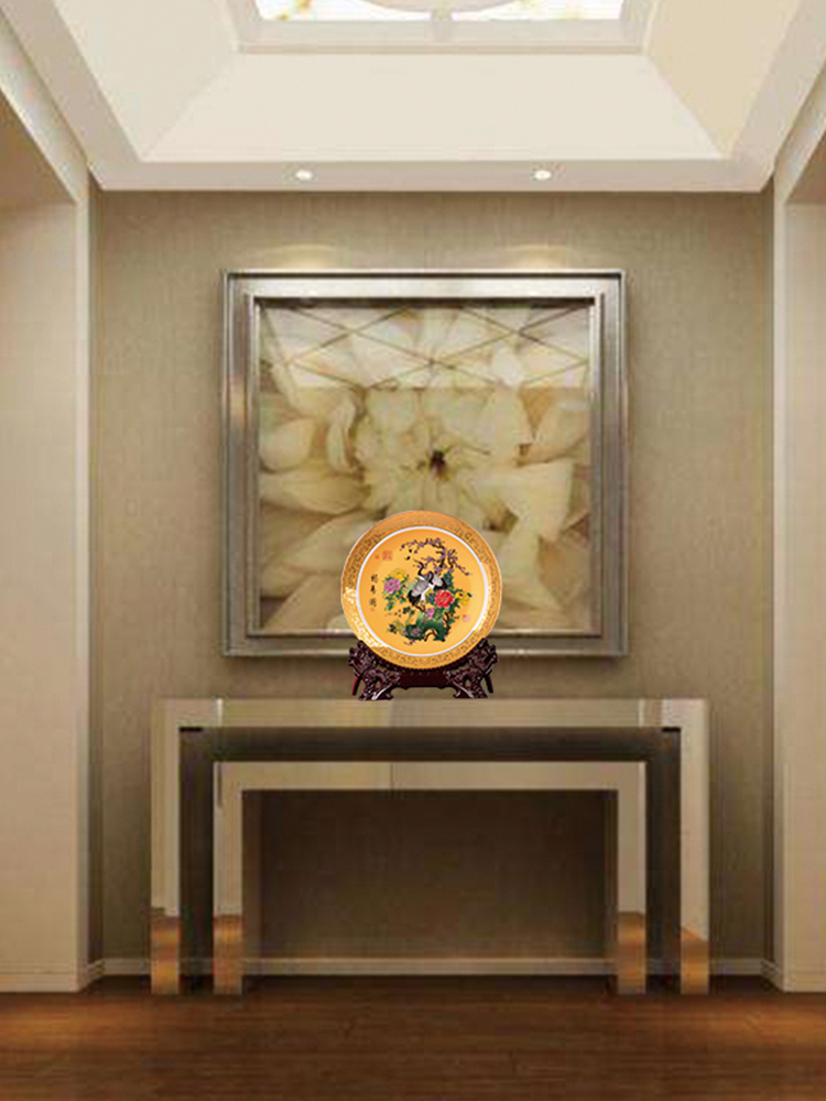 St25 jingdezhen ceramics decoration plate hanging dish see live TV ark, wine sitting room desktop furnishing articles