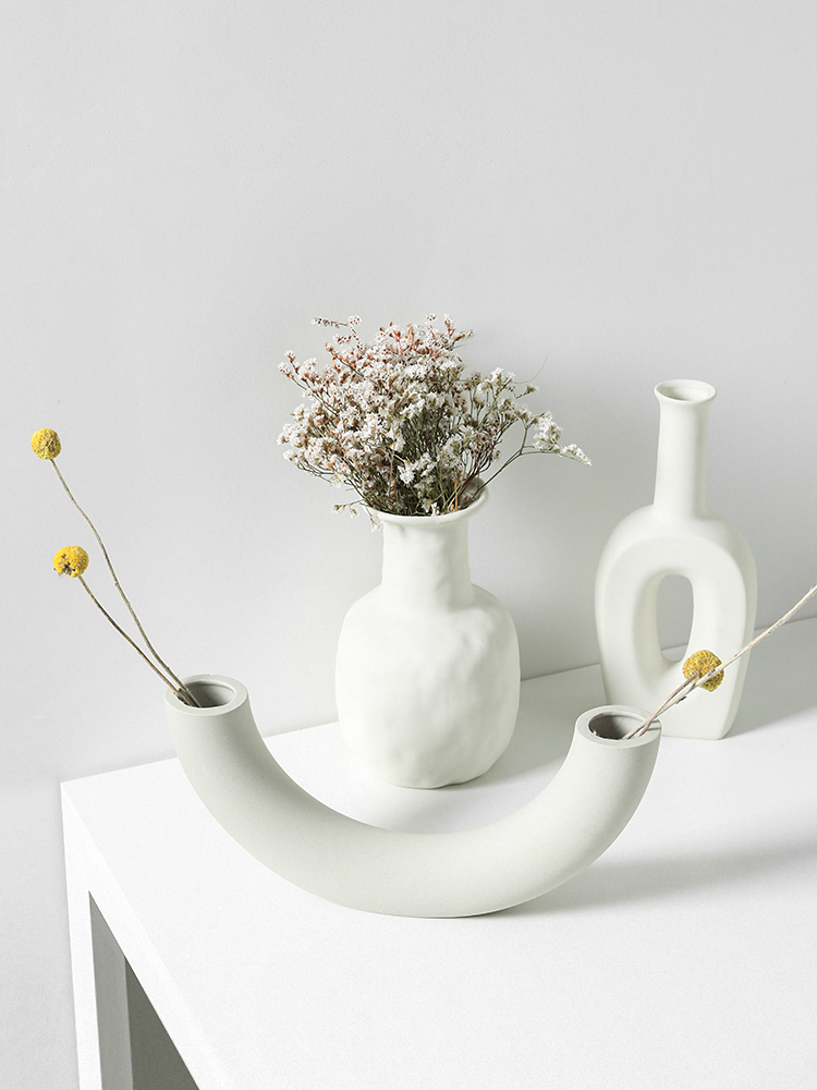 The Nordic ins wind dried flowers sitting room is contracted ceramic creative arts furnishing articles home stay facility vase floret bottle embryo