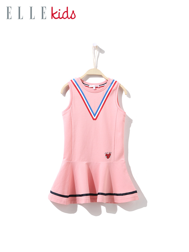 ELLE kids 女童海军风无袖连衣裙 聚划算天猫优惠券折后￥69包邮（￥149-80）110~160码4色可选