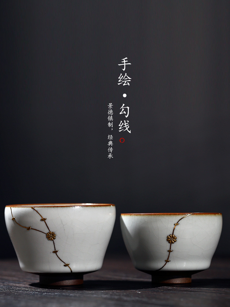 Your up kongfu master sample tea cup cup single cup large checking high - end jingdezhen curium tea cups getting out