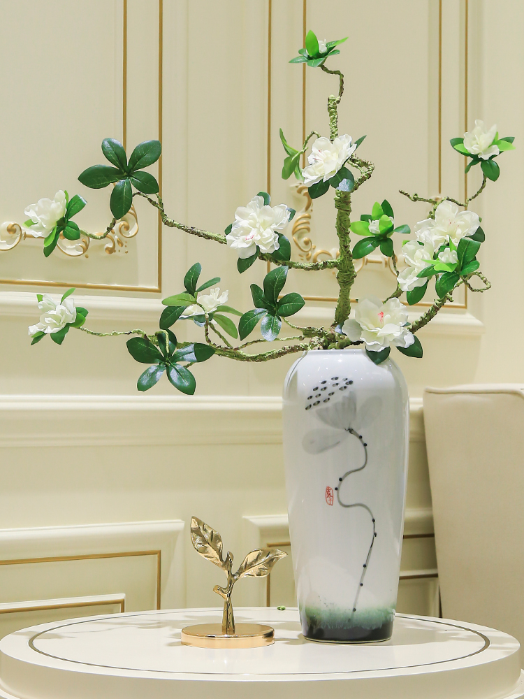 New Chinese style ceramic vase simulation TV ark adornment flowers the sitting room porch decoration table flower flower implement furnishing articles