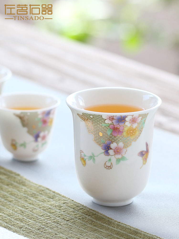 ZuoMing right device tea set creative teacups small sample tea cup single cup to taste a cup of large ceramic masters cup single CPU