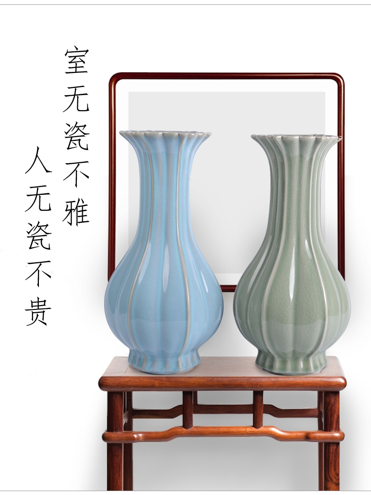 Archaize your up craft ceramic vase furnishing articles Chinese contracted household sitting room adornment ornament Chinese wind restoring ancient ways