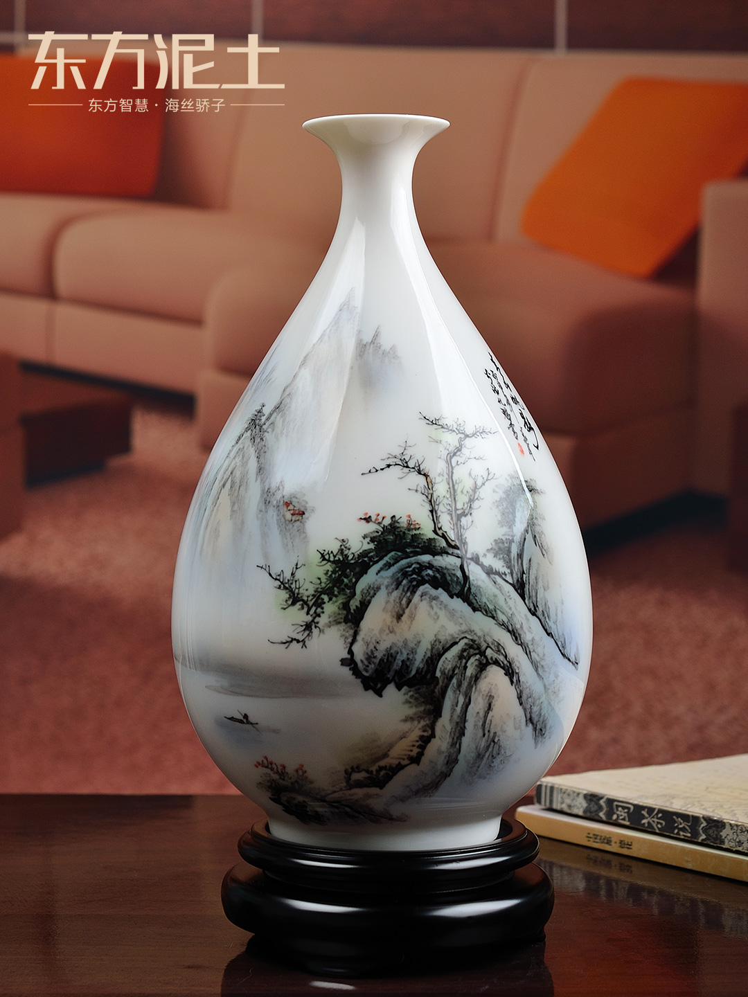 Oriental white porcelain earth hand - made vases furnishing articles Chinese creative ceramic home sitting room adornment okho spring/3